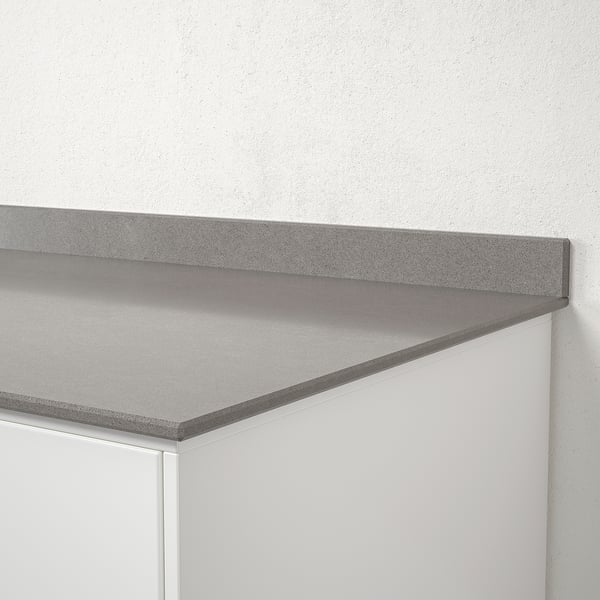 ODENSBERG Mesón a medida, gris efecto piedra/cuarzo, 1 m²x1.2 cm