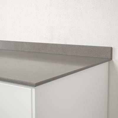 ODENSBERG Mesón a medida, gris efecto piedra/cuarzo, 1 m²x1.2 cm