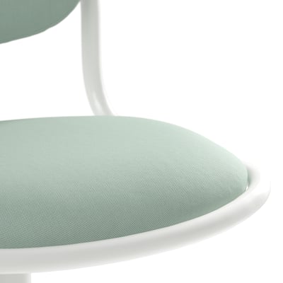 ÖRFJÄLL Silla para escritorio infantil, blanco/Vissle verde claro
