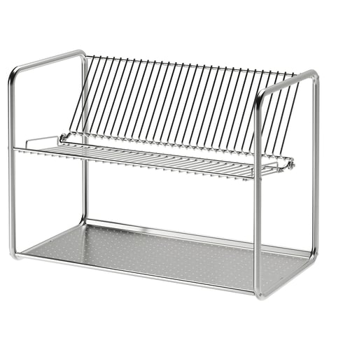 ORDNING Escurridor de platos, Acero inoxidable, 50x27x36 cm