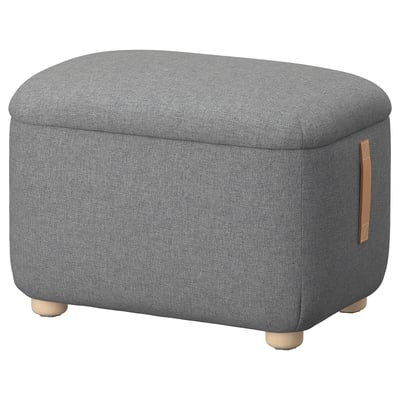 OSKARSHAMN Apoyapies con almacenaje, Tibbleby beige con gris