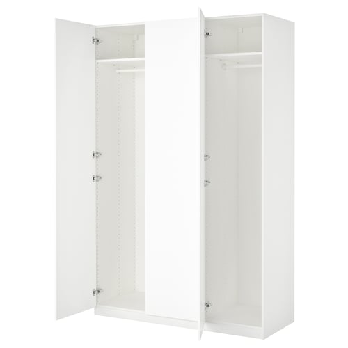 PAX / FORSAND Clóset, blanco/blanco, 150x60x236 cm