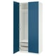 PAX / FYRUDDEN Combinación de clóset, blanco/azul, 100x60x236 cm