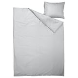 PILTANDVINGE Funda de plumón y funda almohada, gris, 150x200/50x60 cm