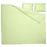 PILTANDVINGE Funda plumón con 2 fundas almohada, verde claro, 240x220/50x60 cm
