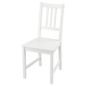 PINNTORP Silla, tinturado blanco/pino