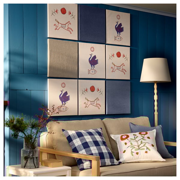 PJÄTTERYD Cuadro, aplique con motivo animal, 40x40 cm