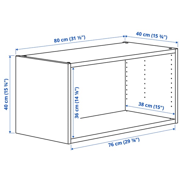 PLATSA Marco, blanco, 80x40x40 cm - IKEA Colombia