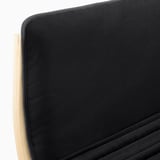 POÄNG Poltrona y reposapiés, Chapa abedul/Knisa negro