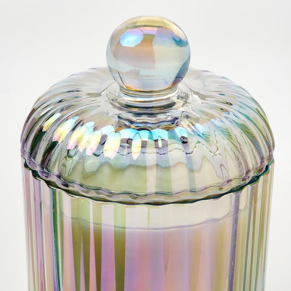 RÄFFELBJÖRK Vela perfumada con tapa, 2 mechas
