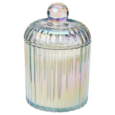 RÄFFELBJÖRK Vela perfumada con tapa, 2 mechas