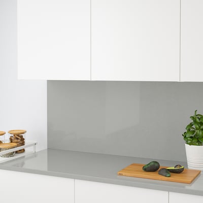 RÅHULT Panel de pared, gris efecto piedra/cuarzo, 1 m²x1.2 cm