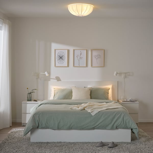 REGNSKUR Lámpara de techo, blanco, 48 cm