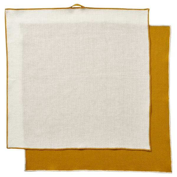 SANDABBORRE Limpión, blanco/amarillo oscuro, 50x50 cm