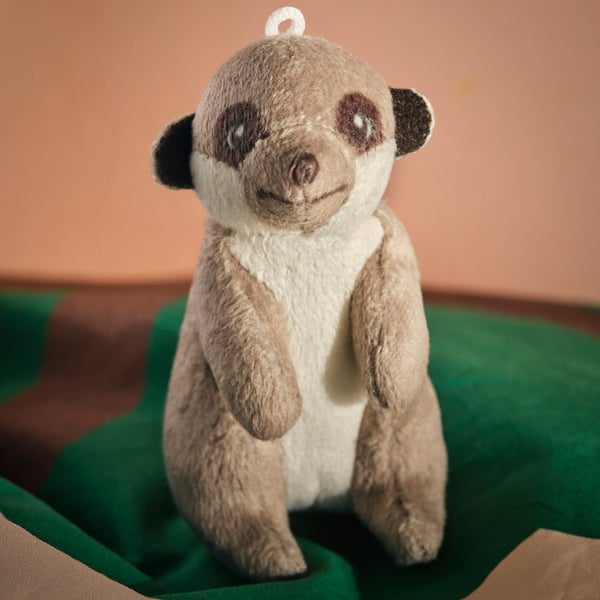 SANDLÖPARE Peluche, suricata/mini beige, 8 cm