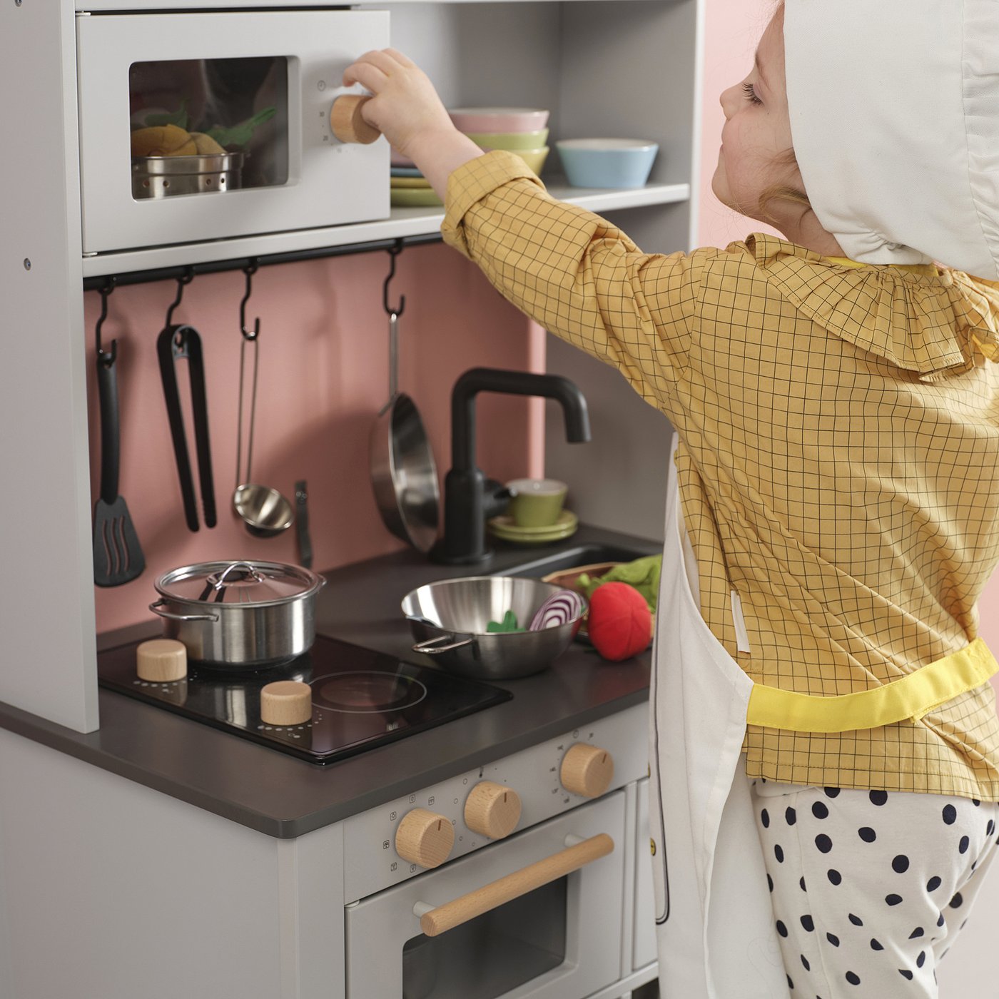 SILLTRUT Cocina infantil, gris, 68x40x100 cm IKEA Colombia