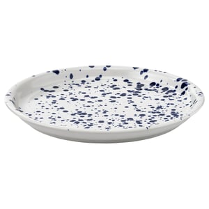SILVERSIDA Plato, con diseños/azul, 26 cm