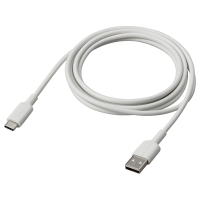 SITTBRUNN Cable USB-A a USB-C, blanco, 2 m