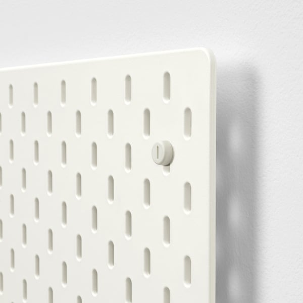 SKÅDIS Organizador de pared, blanco, 76x56 cm