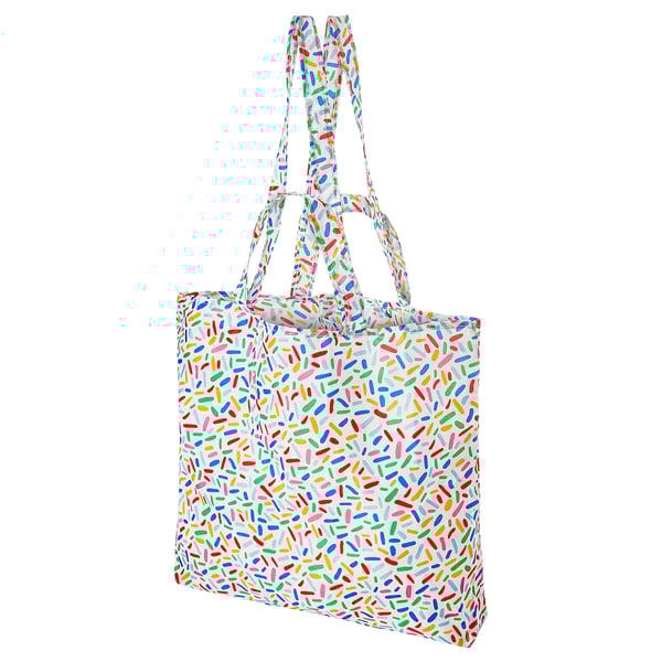 SKYNKE Bolsa para compras, multicolor/con diseños, 45x36 cm