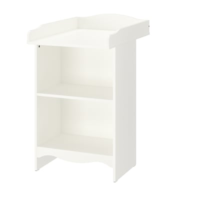 SMÅGÖRA Cambiador de pañales / Estantería, blanco, 60x81x103 cm