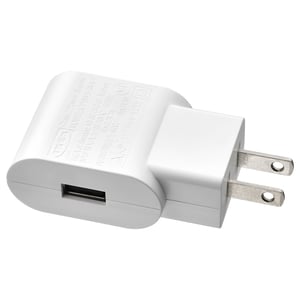 SMÅHAGEL Cargador USB 1 puerto, blanco
