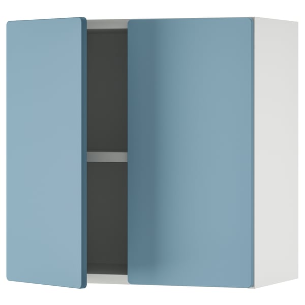SMÅSTAD Armario de pared, blanco azul/con 1 repisa, 60x32x60 cm