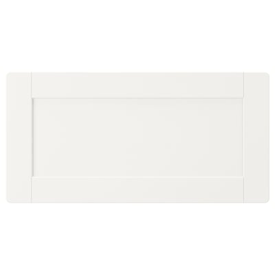 SMÅSTAD Frente de cajón, blanco/con marco, 60x30 cm