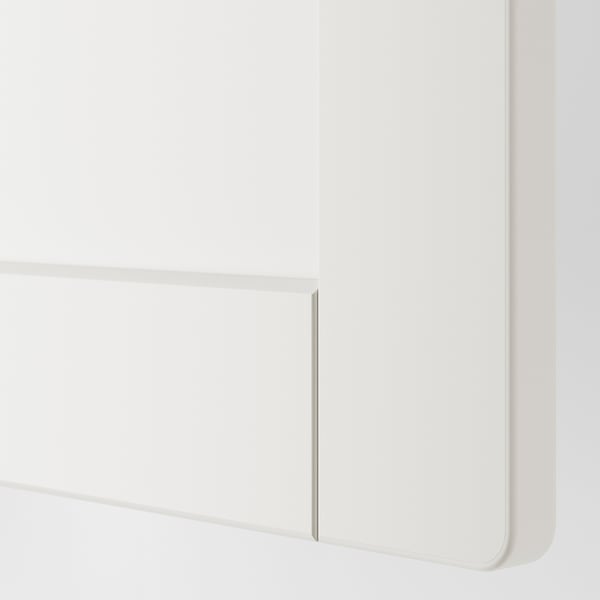 SMÅSTAD / PLATSA Clóset, blanco con marco/con 2 cajones, 60x57x181 cm