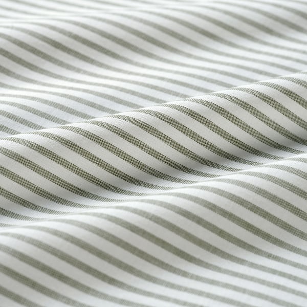 SOLFIBBLA Sábana, blanco verde/Raya, 150x260 cm