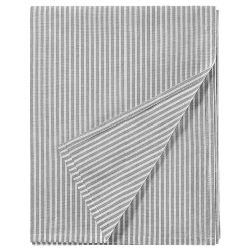 SOLFIBBLA Sábana, gris blanco/Raya, 240x260 cm