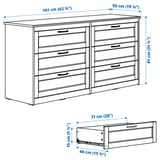 SONGESAND Muebles dormitorio j4, café, 160x200 cm