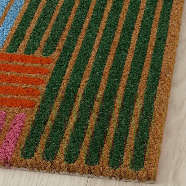 SPÅRDJUP Tapete de entrada interior, multicolor/Raya, 40x60 cm