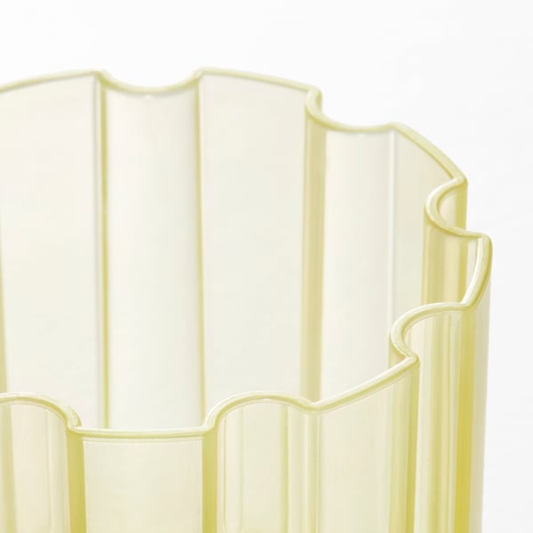 SPJUTLILJA Tarro con tapa, juego de 2, amarillo