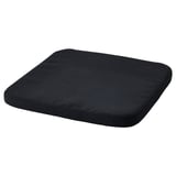 STAGGSTARR Cojín para silla, negro, 36x36x2.5 cm