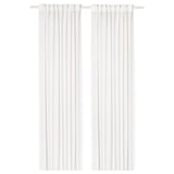 STENFRÖ Velo, 1 par, blanco/con cinta de fruncir, 145x250 cm