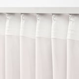 STENFRÖ Velo, 1 par, blanco/con cinta de fruncir, 145x250 cm