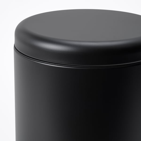 STENTRAPPA Caneca de basura con pedal, gris oscuro, 9 l