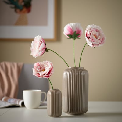 STILREN Florero, taupe, 22 cm