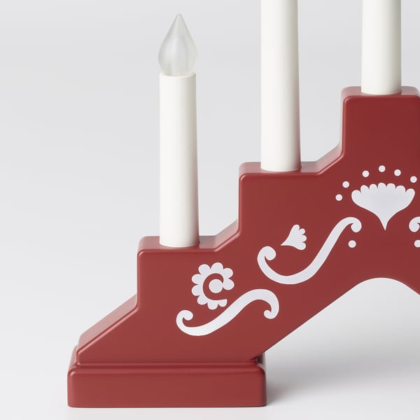 STRÅLA Candel 5 brzLED, A pilas/mini rojo