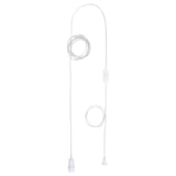 STRÅLA Montura lámpara de techo, blanco, 4 m
