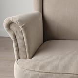 STRANDMON Poltrona con espaldar alto, Kelinge beige