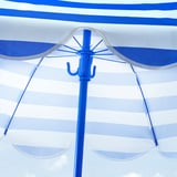 STRANDÖN Parasol, azul/blanco, 140 cm