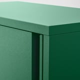 SUNDSÖ Mueble con almacenamiento, verde exterior/Interior, 60x35x86 cm