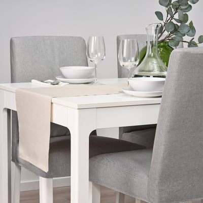 SVARTSENAP Camino de mesa, beige, 35x130 cm
