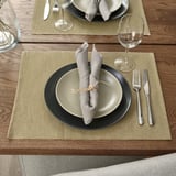 SVARTSENAP Individual, beige verde, 35x45 cm