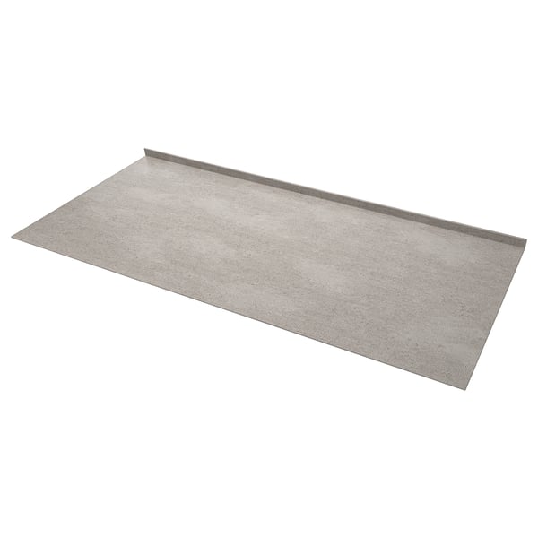 TANDSBYN Mesón a medida, efecto cemento mate/HP Cerámica, 1 m²x1.2 cm