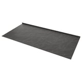 TANDSBYN Mesón a medida, negro/café mate Efecto mármol/HP Cerámica, 1 m²x1.2 cm
