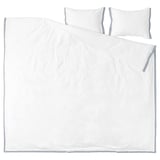 TÅTELSMYGARE Funda plumón con 2 fundas almohada, blanco/azul, 240x220/50x60 cm