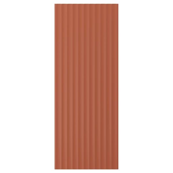 TERRSJÖ Panel lateral, café rojizo diseño de ondas, 39x101 cm